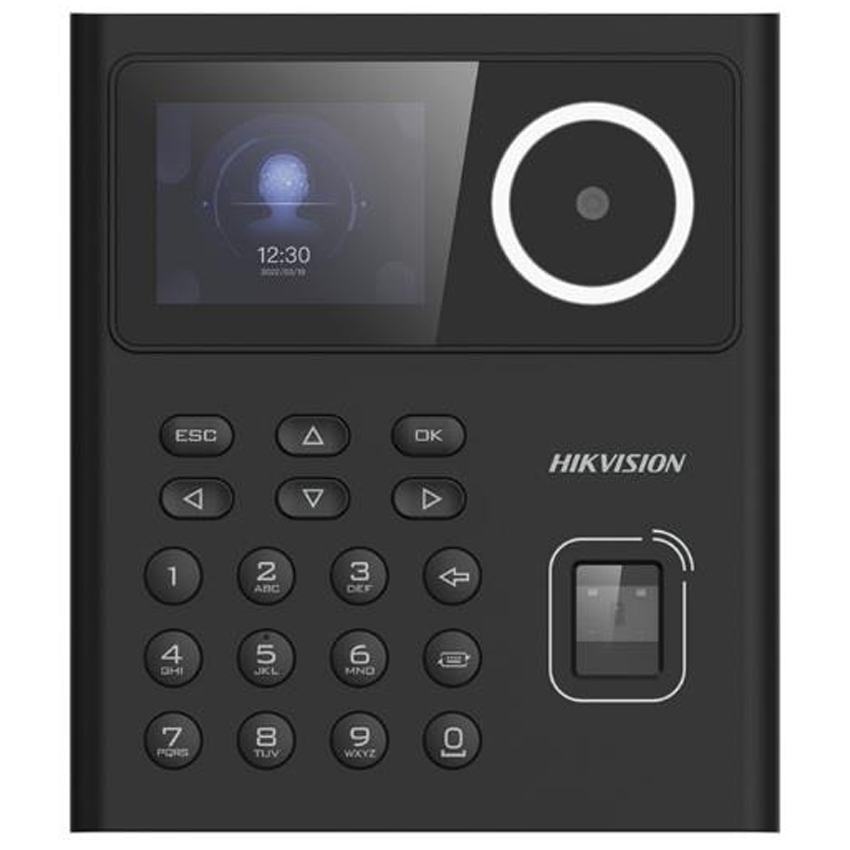 Terminal De Reconocimiento Facial, Huella y Tarjeta Hikvision Hik-Ds-K1t320Mfwx